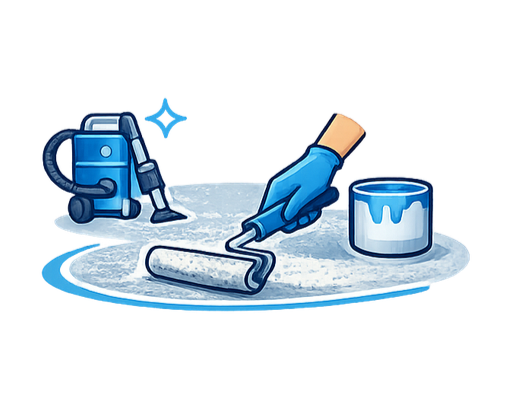 Apply the Coating System | Stellar Floor Covering Apply the Coating System | Stellar Floor Covering