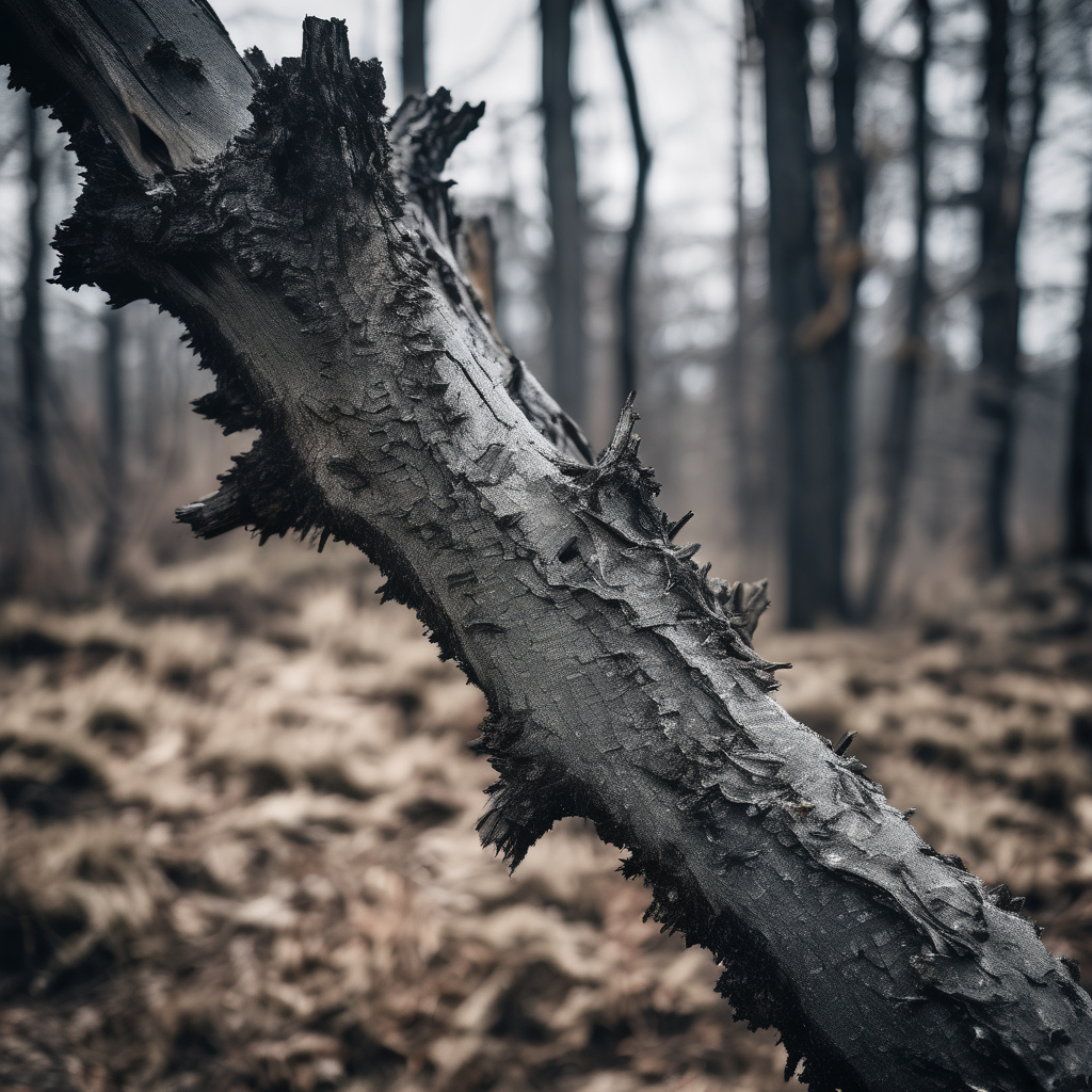 Dead tree branch on the ground representing dead and problem branch removal Dead tree branch on the ground representing dead and problem branch removal