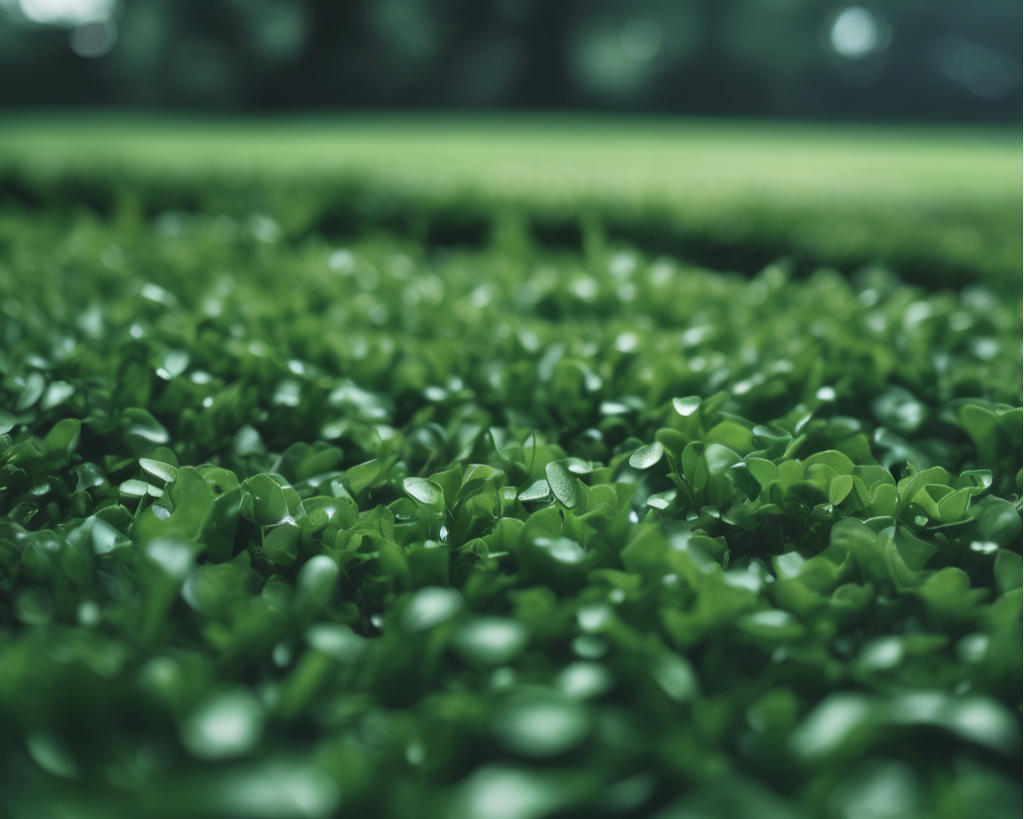 Close-up of dense green ground cover plants Close-up of dense green ground cover plants