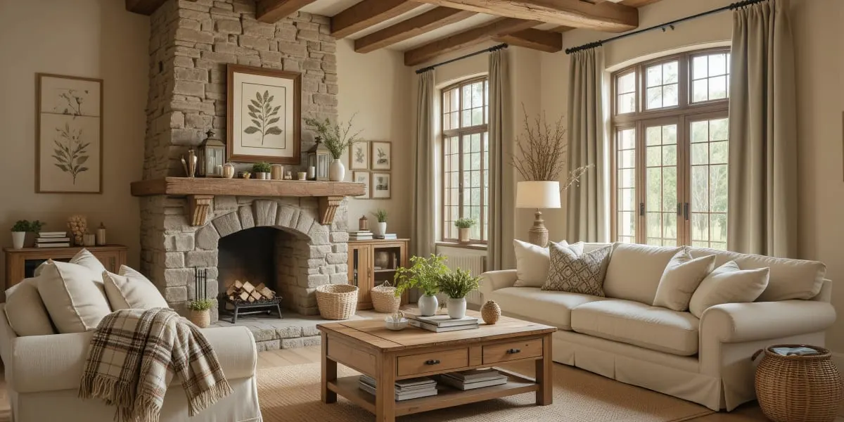 a living room with a fireplace and a couch a living room with a fireplace and a couch