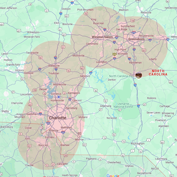 Service area map
